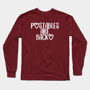 POstables are Back (White font) Long Sleeve T-Shirt